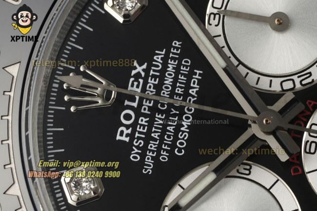 Daytona 126519 40mm Clean Black Silver/Diamond on SS/RU Strap SH4131 Super Clone Daytona 126519 40mm Clean Black Silver/Diamond on SS/RU Strap SH4131 Super Clone