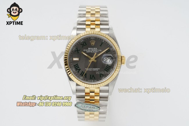 Datejust 126233 36mm Clean Gray/Roman on Jub YG/SS Bracelet SH3235 Super Clone Datejust 126233 36mm Clean Gray/Roman on Jub YG/SS Bracelet SH3235 Super Clone