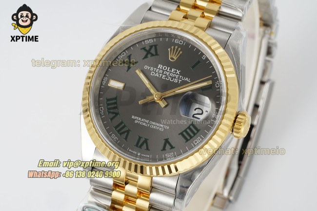 Datejust 126233 36mm Clean Gray/Roman on Jub YG/SS Bracelet SH3235 Super Clone Datejust 126233 36mm Clean Gray/Roman on Jub YG/SS Bracelet SH3235 Super Clone