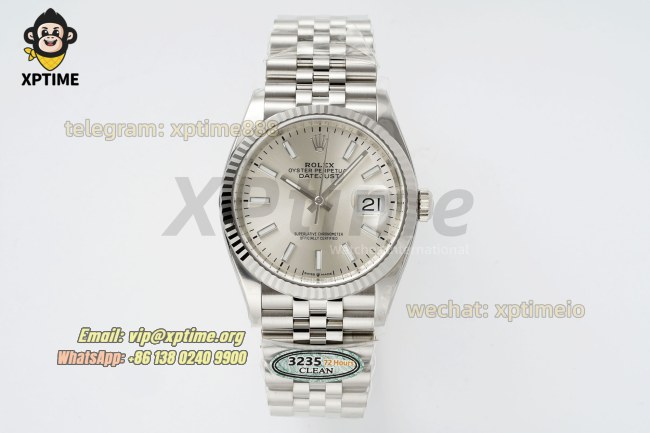 Datejust 126234 36mm Clean Silver/Stick on Jub SS/SS Bracelet SH3235 Super Clone Datejust 126234 36mm Clean Silver/Stick on Jub SS/SS Bracelet SH3235 Super Clone