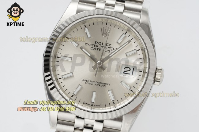 Datejust 126234 36mm Clean Silver/Stick on Jub SS/SS Bracelet SH3235 Super Clone Datejust 126234 36mm Clean Silver/Stick on Jub SS/SS Bracelet SH3235 Super Clone