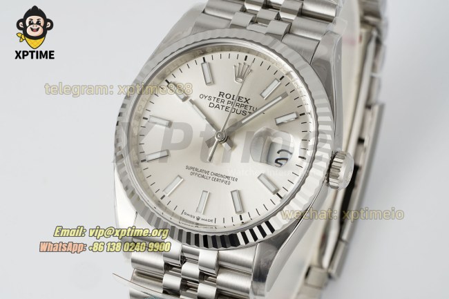Datejust 126234 36mm Clean Silver/Stick on Jub SS/SS Bracelet SH3235 Super Clone Datejust 126234 36mm Clean Silver/Stick on Jub SS/SS Bracelet SH3235 Super Clone