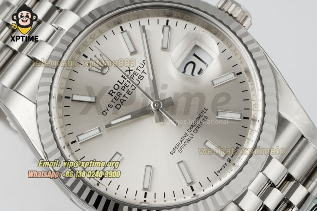 Datejust 126234 36mm Clean Silver/Stick on Jub SS/SS Bracelet SH3235 Super Clone Datejust 126234 36mm Clean Silver/Stick on Jub SS/SS Bracelet SH3235 Super Clone