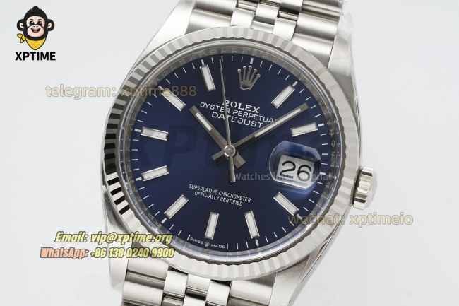 Datejust 126234 36mm Clean Blue/Stick on Jub SS/SS Bracelet SH3235 Super Clone Datejust 126234 36mm Clean Blue/Stick on Jub SS/SS Bracelet SH3235 Super Clone