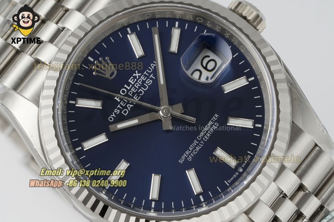 Datejust 126234 36mm Clean Blue/Stick on Jub SS/SS Bracelet SH3235 Super Clone Datejust 126234 36mm Clean Blue/Stick on Jub SS/SS Bracelet SH3235 Super Clone