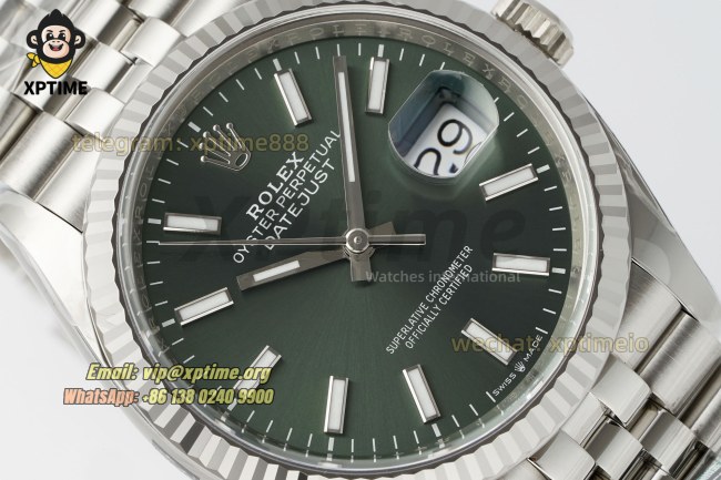 Datejust 126234 36mm Clean Green/Stick on Jub SS/SS Bracelet SH3235 Super Clone Datejust 126234 36mm Clean Green/Stick on Jub SS/SS Bracelet SH3235 Super Clone