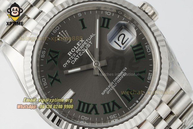 Datejust 126234 36mm Clean Gray/Roman on Jub SS/SS Bracelet SH3235 Super Clone Datejust 126234 36mm Clean Gray/Roman on Jub SS/SS Bracelet SH3235 Super Clone