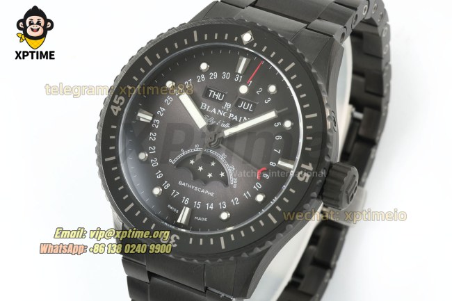 Fifty Fathoms 43.6mm DDDF Black/Dot & Numeral on Ceramic Bracelet A6654 Fifty Fathoms 43.6mm DDDF Black/Dot & Numeral on Ceramic Bracelet A6654
