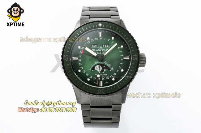 Fifty Fathoms 43.6mm DDDF Green/Dot & Numeral on Ceramic Bracelet A6654 Fifty Fathoms 43.6mm DDDF Green/Dot & Numeral on Ceramic Bracelet A6654