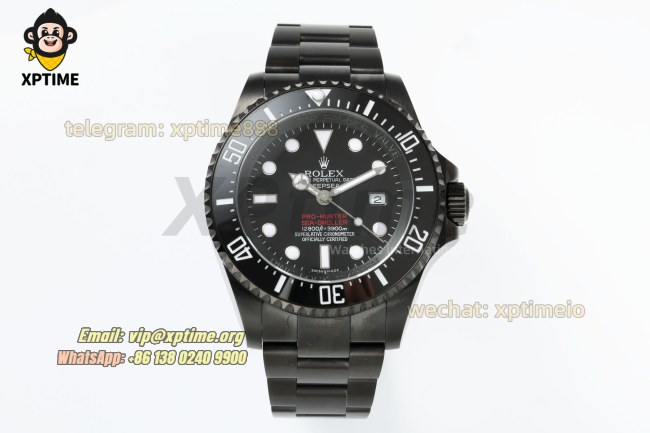 DeepSea Dweller 126660 43mm VSF Black/Dot on DLC Bracelet HS3135 Super Clone DeepSea Dweller 126660 43mm VSF Black/Dot on DLC Bracelet HS3135 Super Clone
