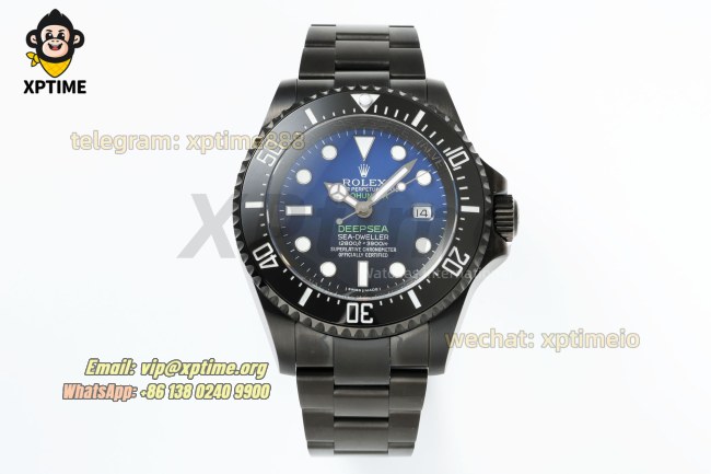 DeepSea Dweller 126660 43mm VSF Blue/Dot on DLC Bracelet HS3135 Super Clone DeepSea Dweller 126660 43mm VSF Blue/Dot on DLC Bracelet HS3135 Super Clone
