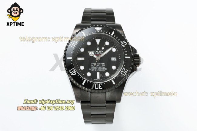 DeepSea Dweller 126660 43mm VSF Black/Dot on DLC Bracelet HS3135 Super Clone DeepSea Dweller 126660 43mm VSF Black/Dot on DLC Bracelet HS3135 Super Clone