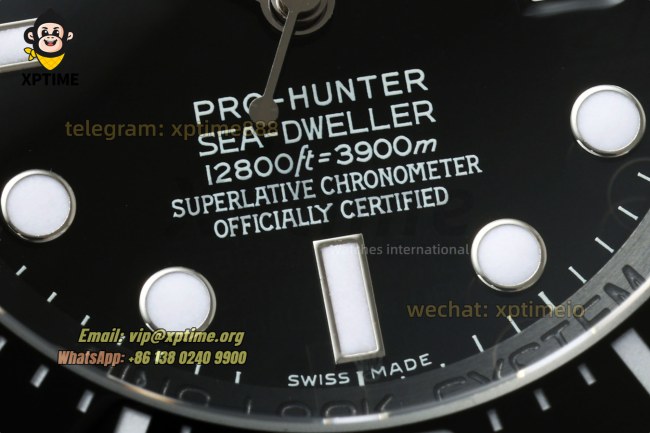 DeepSea Dweller 126660 43mm VSF Black/Dot on DLC Bracelet HS3135 Super Clone DeepSea Dweller 126660 43mm VSF Black/Dot on DLC Bracelet HS3135 Super Clone