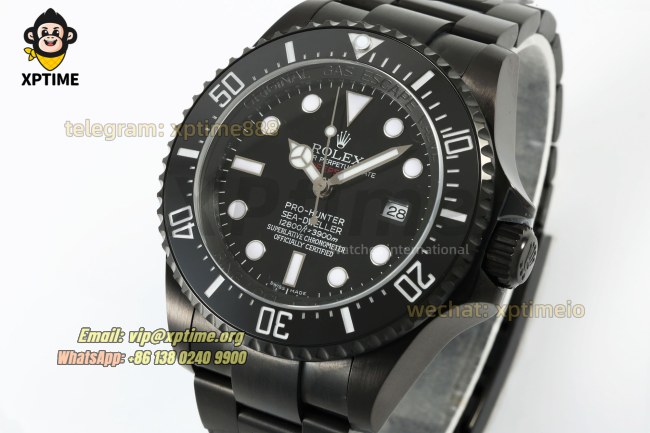 DeepSea Dweller 126660 43mm VSF Black/Dot on DLC Bracelet HS3135 Super Clone DeepSea Dweller 126660 43mm VSF Black/Dot on DLC Bracelet HS3135 Super Clone