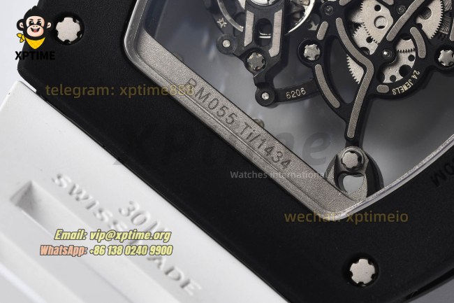 RM055 43mm Sketelon/White on NTPT/RU Strap RMUL2 RM055 43mm Sketelon/White on NTPT/RU Strap RMUL2