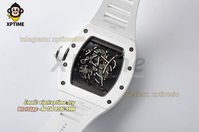 RM055 43mm Sketelon/Black on CER/RU Strap RMUL2 RM055 43mm Sketelon/Black on CER/RU Strap RMUL2