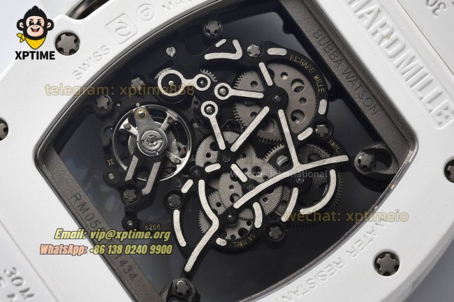 RM055 43mm Sketelon/Black on CER/RU Strap RMUL2 RM055 43mm Sketelon/Black on CER/RU Strap RMUL2
