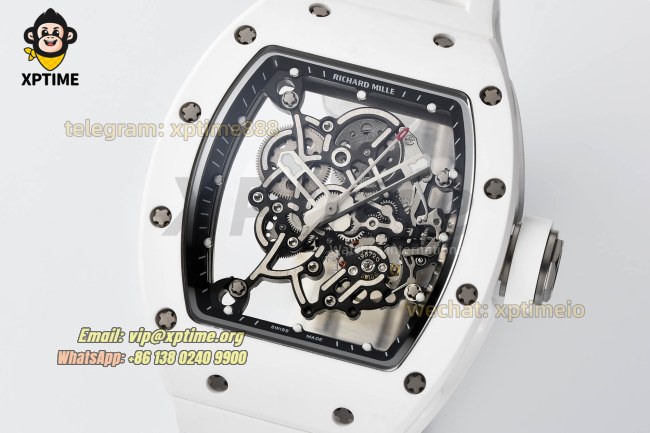 RM055 43mm Sketelon/Black on CER/RU Strap RMUL2 RM055 43mm Sketelon/Black on CER/RU Strap RMUL2
