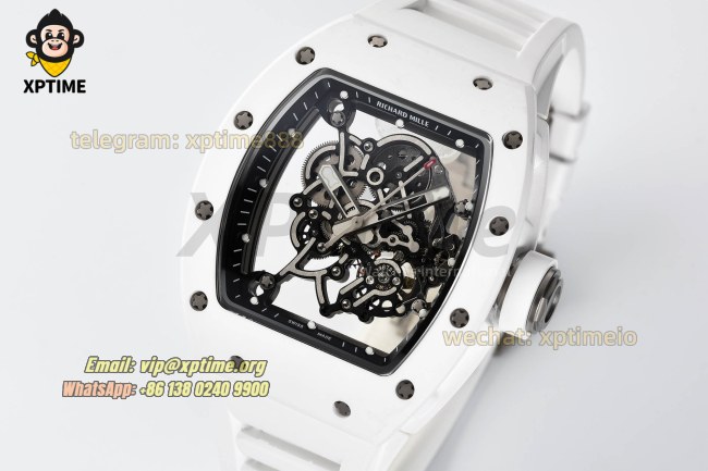 RM055 43mm Sketelon/Black on CER/RU Strap RMUL2 RM055 43mm Sketelon/Black on CER/RU Strap RMUL2