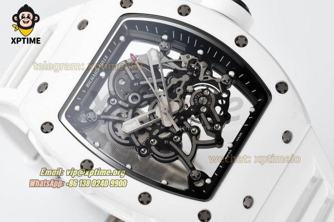 RM055 43mm Sketelon/Black on CER/RU Strap RMUL2 RM055 43mm Sketelon/Black on CER/RU Strap RMUL2