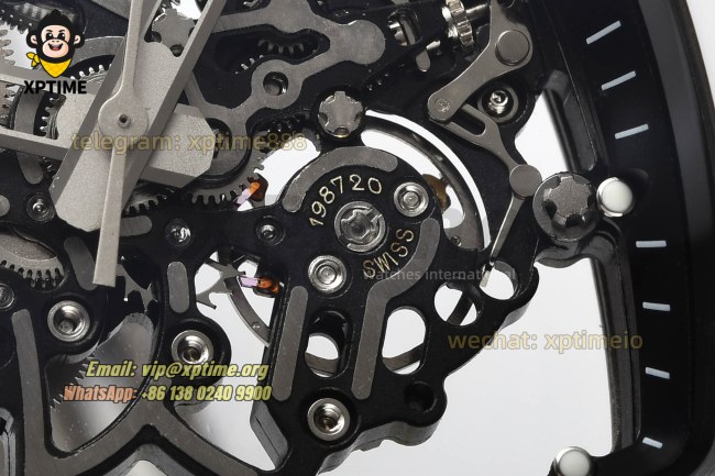 RM055 43mm Sketelon/Black on CER/RU Strap RMUL2 RM055 43mm Sketelon/Black on CER/RU Strap RMUL2