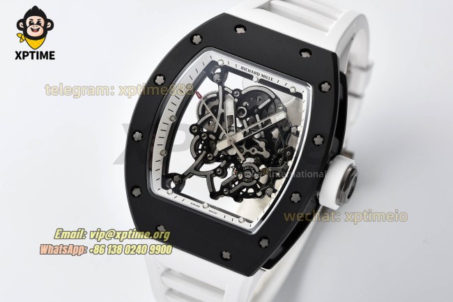 RM055 43mm Sketelon/White on NTPT/RU Strap RMUL2 RM055 43mm Sketelon/White on NTPT/RU Strap RMUL2