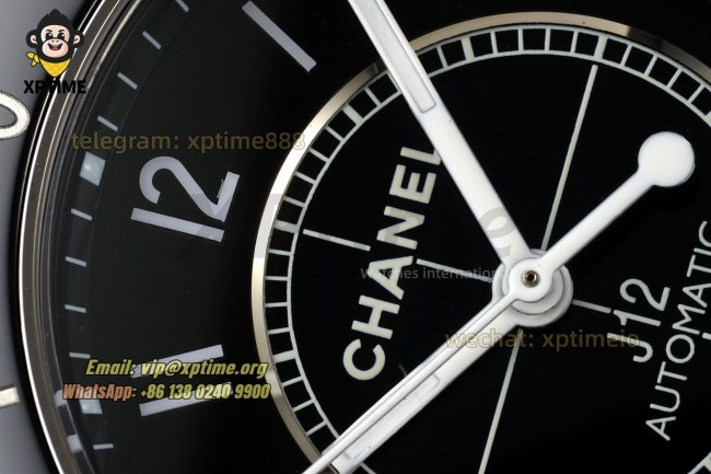 J12 38mm HTF Black/White Numeral on Black Ceramic Bracelet A2892 J12 38mm HTF Black/White Numeral on Black Ceramic Bracelet A2892