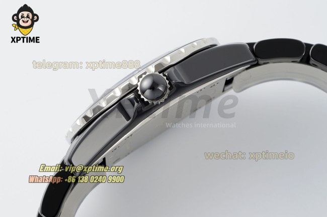J12 33mm HTF Black/White Numeral on Black Ceramic Bracelet Quartz J12 33mm HTF Black/White Numeral on Black Ceramic Bracelet Quartz