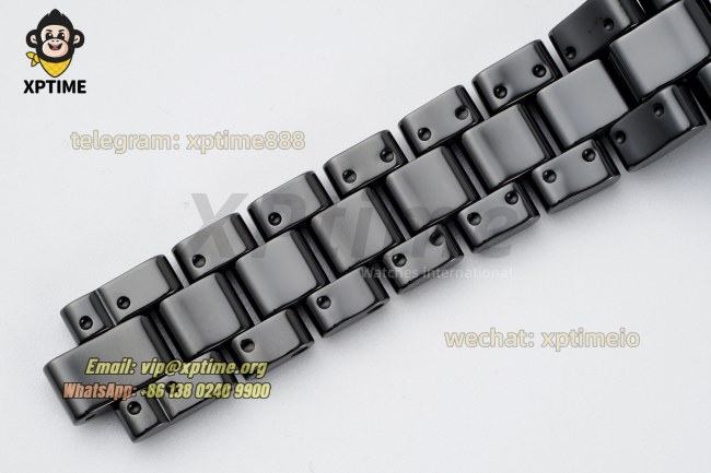 J12 38mm HTF Black/White Numeral on Black Ceramic Bracelet A12.1 J12 38mm HTF Black/White Numeral on Black Ceramic Bracelet A12.1