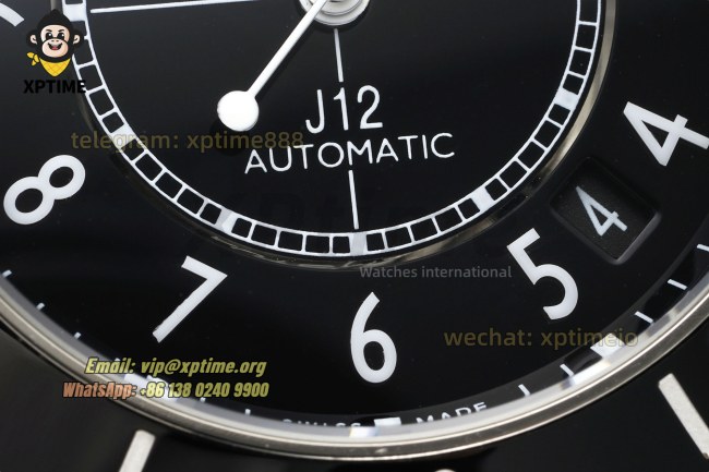J12 38mm HTF Black/White Numeral on Black Ceramic Bracelet A12.1 J12 38mm HTF Black/White Numeral on Black Ceramic Bracelet A12.1