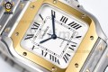Santos De Cartier 35mm BVF White/Roman on YG/SS Bracelet MY9039 Santos De Cartier 35mm BVF White/Roman on YG/SS Bracelet MY9039