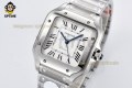 Santos De Cartier 35mm BVF White/Roman on SS/SS Bracelet MY9039 Santos De Cartier 35mm BVF White/Roman on SS/SS Bracelet MY9039