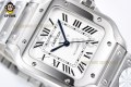 Santos De Cartier 35mm BVF White/Roman on SS/SS Bracelet MY9039 Santos De Cartier 35mm BVF White/Roman on SS/SS Bracelet MY9039