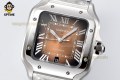Santos De Cartier 40mm BVF Brown/Roman on SS/SS Bracelet MY9019 Santos De Cartier 40mm BVF Brown/Roman on SS/SS Bracelet MY9019