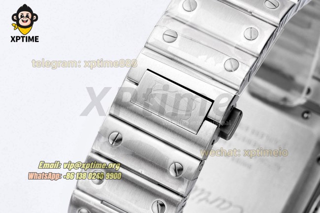 Santos De Cartier 40mm BVF Brown/Roman on SS/SS Bracelet MY9019 Santos De Cartier 40mm BVF Brown/Roman on SS/SS Bracelet MY9019