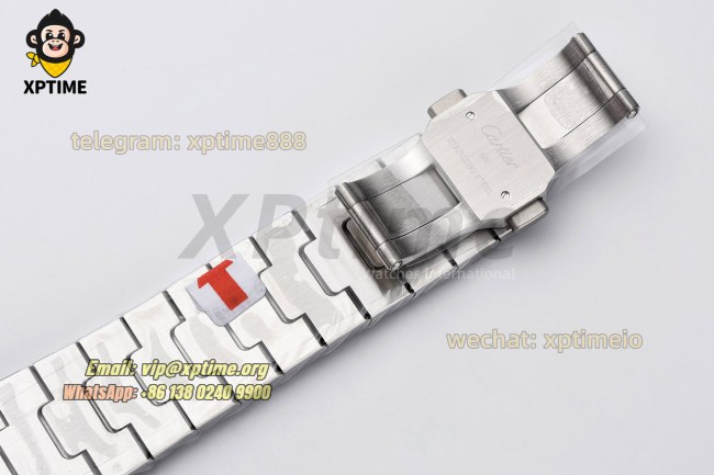 Santos De Cartier 40mm BVF Brown/Roman on SS/SS Bracelet MY9019 Santos De Cartier 40mm BVF Brown/Roman on SS/SS Bracelet MY9019