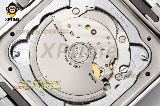 Santos De Cartier 40mm BVF Brown/Roman on SS/SS Bracelet MY9019 Santos De Cartier 40mm BVF Brown/Roman on SS/SS Bracelet MY9019