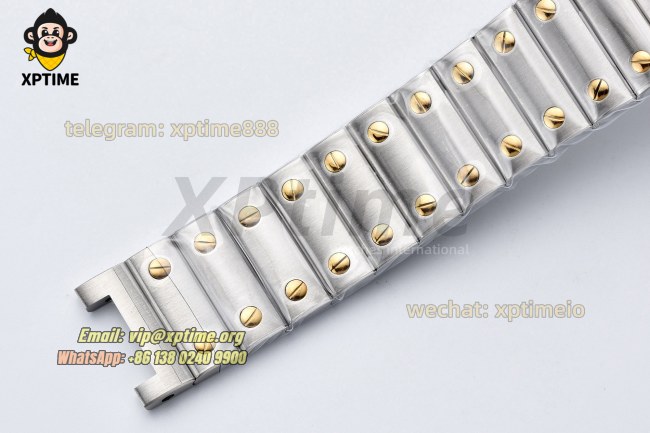 Santos De Cartier 35mm BVF White/Roman on YG/SS Bracelet MY9039 Santos De Cartier 35mm BVF White/Roman on YG/SS Bracelet MY9039