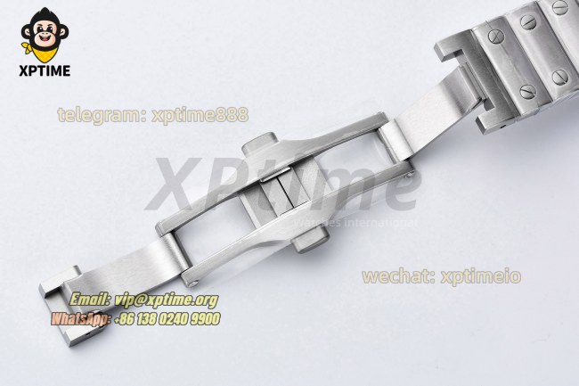 Santos De Cartier 35mm BVF Green/Roman on SS/SS Bracelet MY9039 Santos De Cartier 35mm BVF Green/Roman on SS/SS Bracelet MY9039