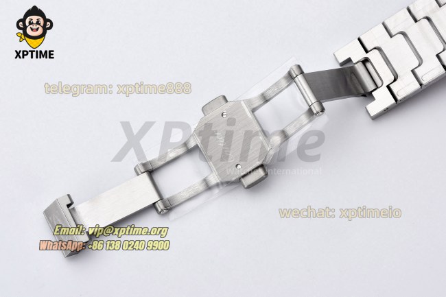 Santos De Cartier 35mm BVF Green/Roman on SS/SS Bracelet MY9039 Santos De Cartier 35mm BVF Green/Roman on SS/SS Bracelet MY9039