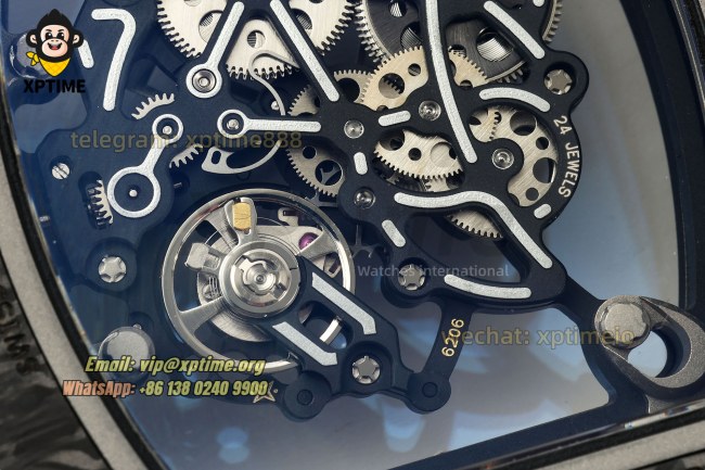 RM055 43mm KVF Carbon NTPT Sketelon/Black on TI/RU Strap RMUL2 RM055 43mm KVF Carbon NTPT Sketelon/Black on TI/RU Strap RMUL2
