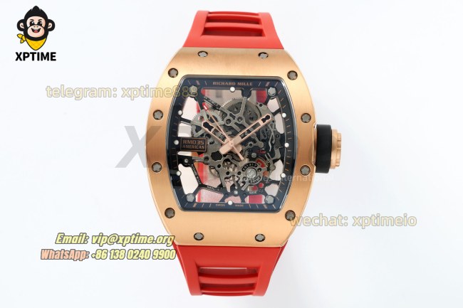 RM035 43mm KVF Sketelon/Red on RG/RU Strap RMUL1 RM035 43mm KVF Sketelon/Red on RG/RU Strap RMUL1
