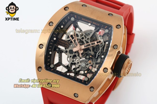 RM035 43mm KVF Sketelon/Red on RG/RU Strap RMUL1 RM035 43mm KVF Sketelon/Red on RG/RU Strap RMUL1
