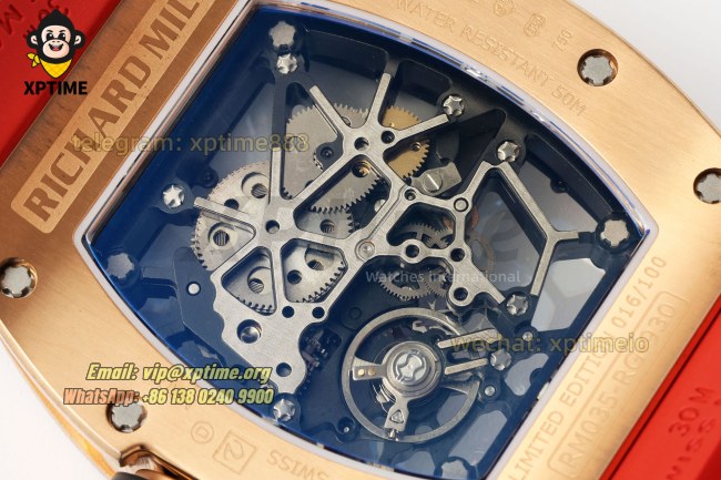 RM035 43mm KVF Sketelon/Red on RG/RU Strap RMUL1 RM035 43mm KVF Sketelon/Red on RG/RU Strap RMUL1