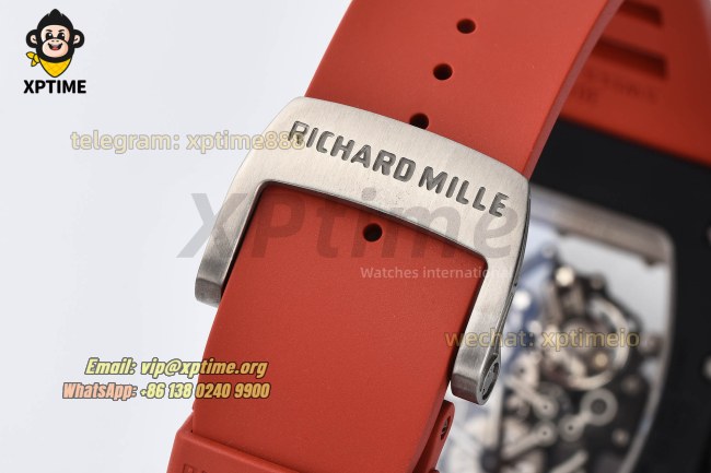 RM055 43mm Sketelon/Red on CER/ RU Strap RMUL2 RM055 43mm Sketelon/Red on CER/ RU Strap RMUL2