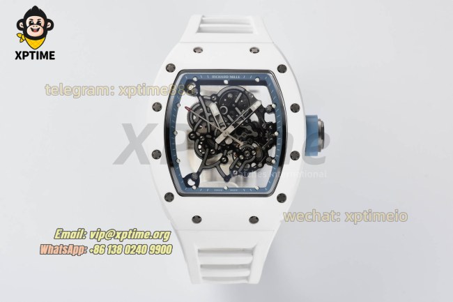 RM055 43mm Sketelon/Light Blue on CER/RU Strap RMUL2 RM055 43mm Sketelon/Light Blue on CER/RU Strap RMUL2