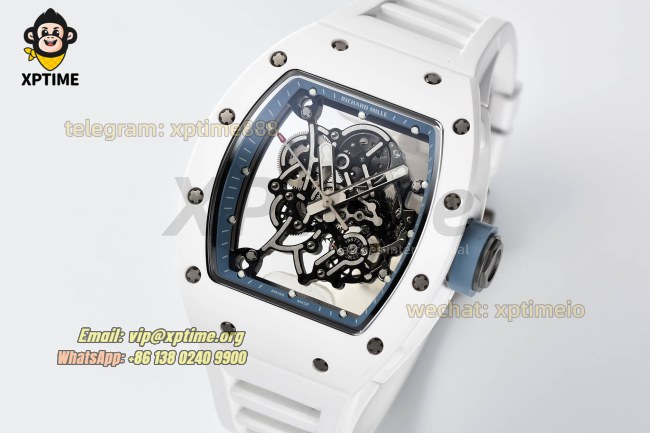 RM055 43mm Sketelon/Light Blue on CER/RU Strap RMUL2 RM055 43mm Sketelon/Light Blue on CER/RU Strap RMUL2