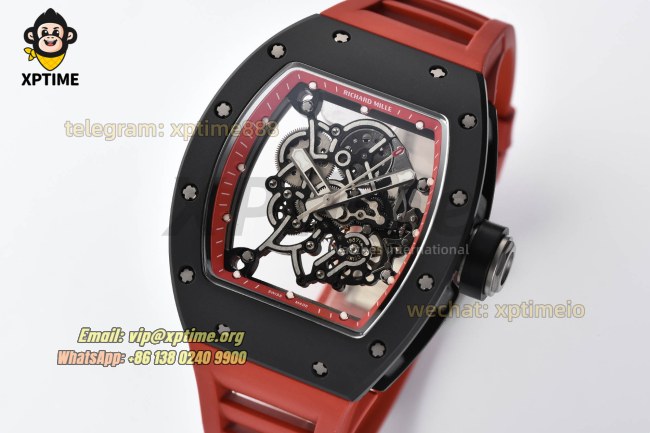 RM055 43mm Sketelon/Red on CER/ RU Strap RMUL2 RM055 43mm Sketelon/Red on CER/ RU Strap RMUL2