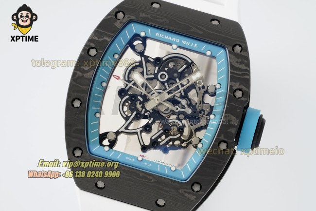 RM055 43mm KVF Sketelon Blue/White on NTPT/RU Strap RMUL2 RM055 43mm KVF Sketelon Blue/White on NTPT/RU Strap RMUL2