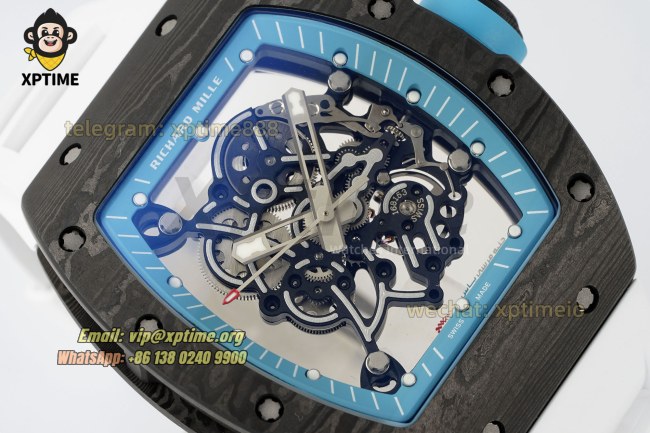 RM055 43mm KVF Sketelon Blue/White on NTPT/RU Strap RMUL2 RM055 43mm KVF Sketelon Blue/White on NTPT/RU Strap RMUL2